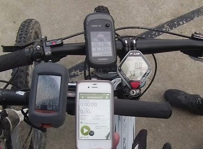 GPS Garmin Etrex 30 vs Garmin Dakota 20 vs Iphone 4 - Pedales y Zapatillas