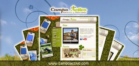 Interface de la web www.campoactivo.com