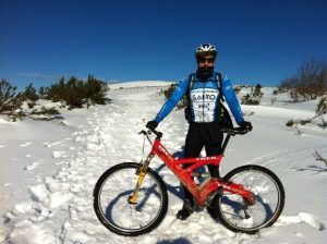 Subida al Gorbea con nieve