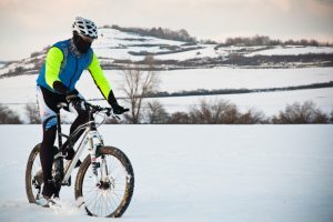 Pedalear con nieve