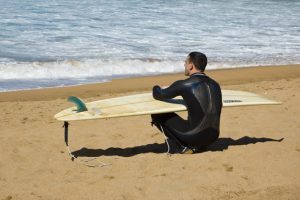 Surf en la playa de Laga