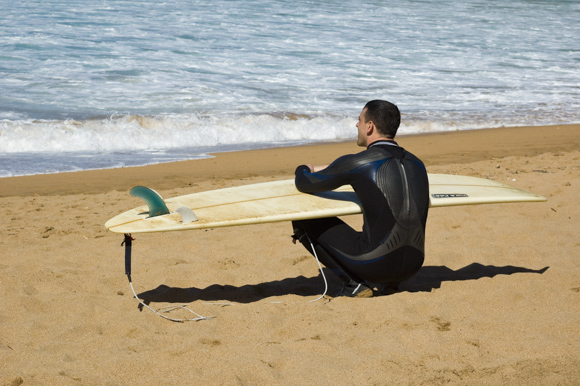 Surf en la playa de Laga