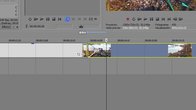 Transiciones en Sony Vegas