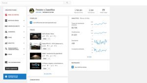 Panel de control de YouTube