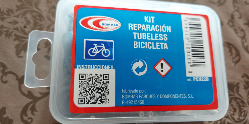 Kit reparación cubierta tubeless - recauchutado en frío