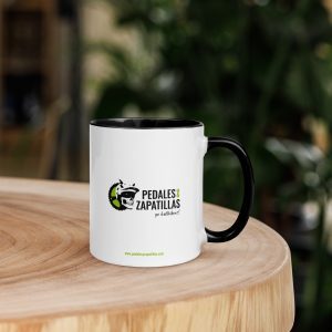 Taza para ciclistas Hellbiker, asa color negra