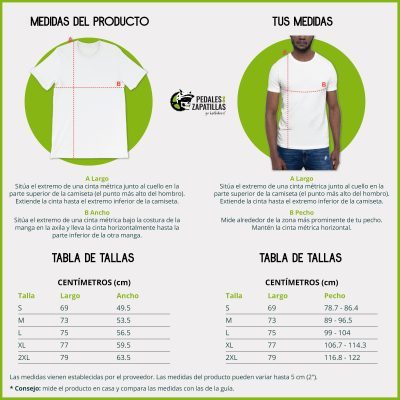 Camisetas 100% algodón orgánico tallas