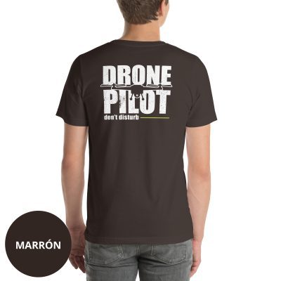 Camiseta piloto de dron marrón