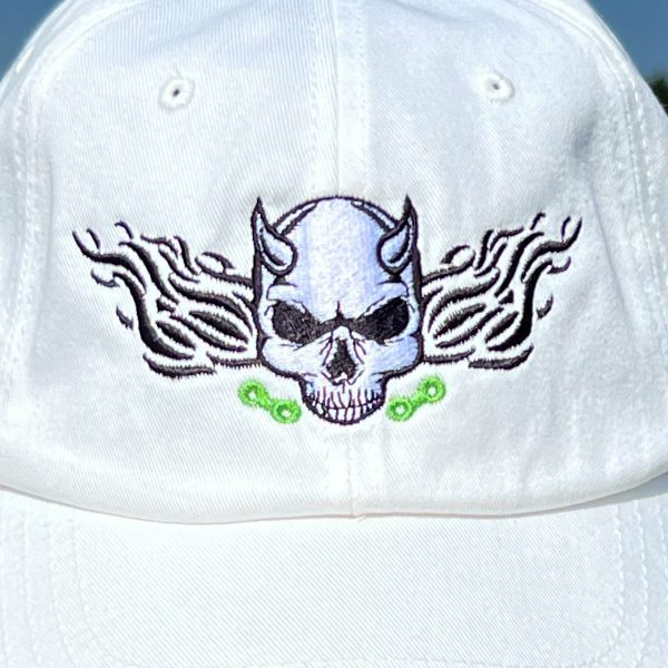 Gorra bordada Hellbiker para ciclistas